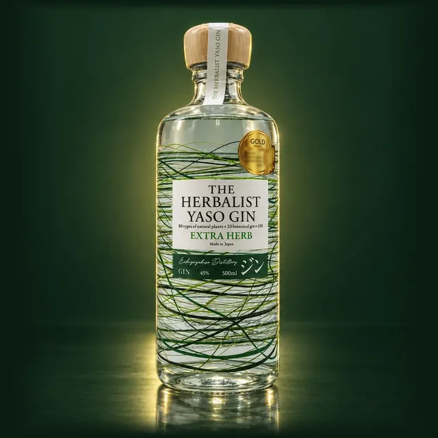 THE HERBALIST YASO GIN EXTRA HERBのボトル（イメージ）
