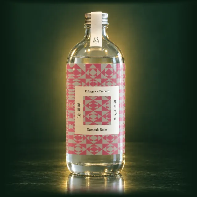 深川ツブロ 薔薇のボトル(イメージ)