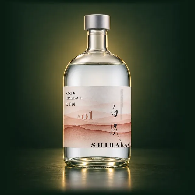 KOBE HERBAL GIN 白風（しらかぜ） #01のボトル（イメージ）