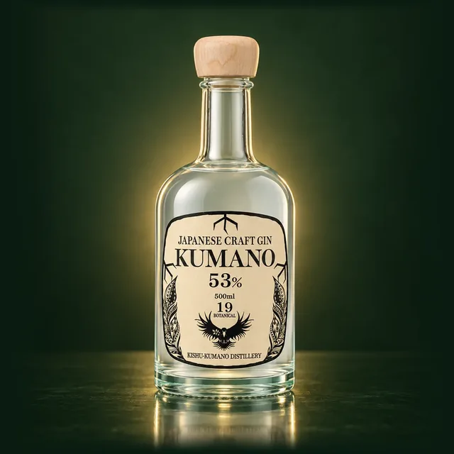 JAPANESE CRAFT GIN 熊野のボトル（イメージ）