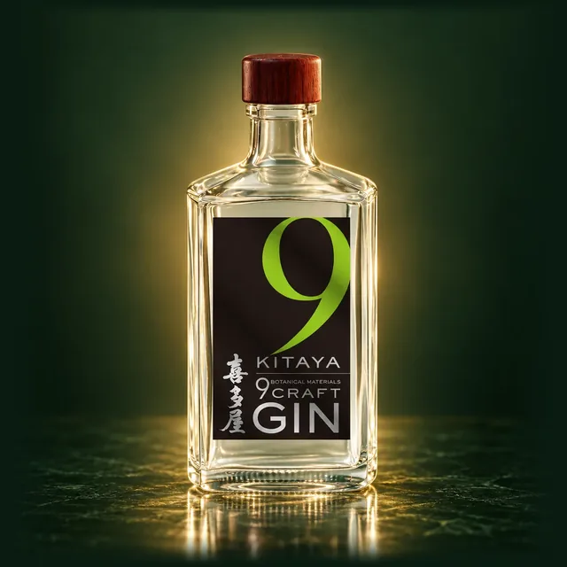 KITAYA CRAFT GIN 9のボトル（イメージ）
