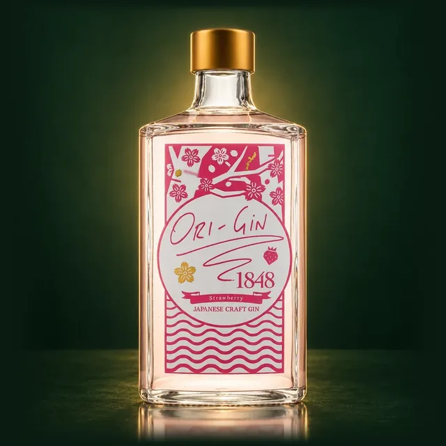 ORI-GiN 1848 Strawberryのボトル(イメージ)