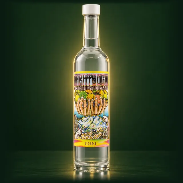 NAKATSU GIN 南信州シトラスのボトル（イメージ）