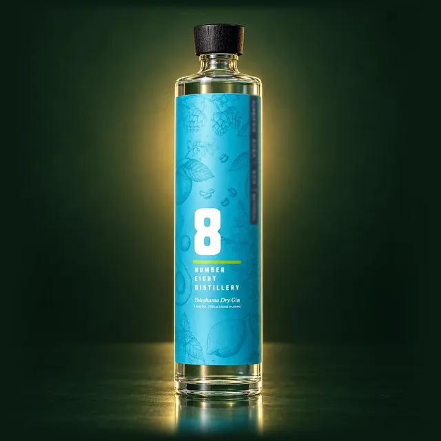 NUMBER EIGHT GIN Double botanicalのボトル（イメージ）