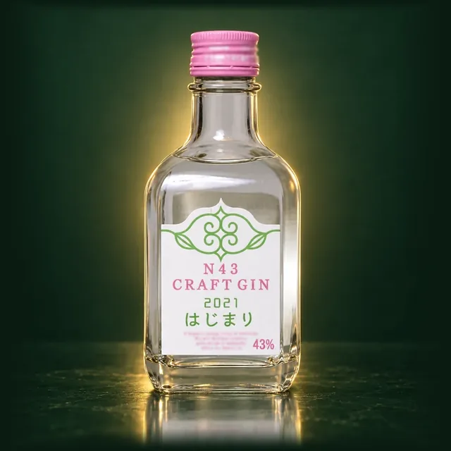 N43 CRAFT GIN 2021 はじまりのボトル（イメージ）