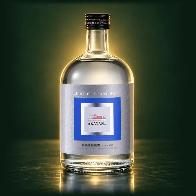 AKAYANE CRAFT GIN（ジュニパーベリーオンリー）のボトル（イメージ）