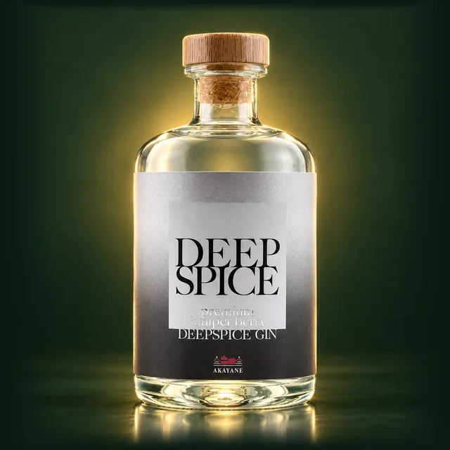 GIN DEEP SPICE / PREMIUM BLACKのボトル（イメージ）