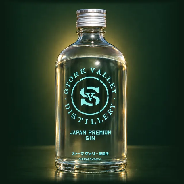 STORK VALLEY JAPAN PREMIUM GINのボトル（イメージ）