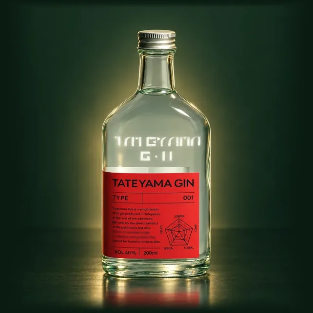 TATEYAMA GIN BLEND Seriesのボトル（イメージ）