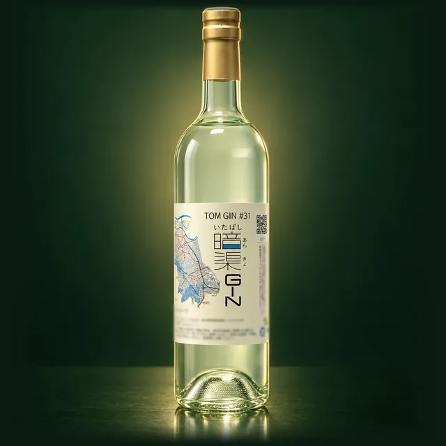 TOM GIN #31 いたばし暗渠のボトル（イメージ）