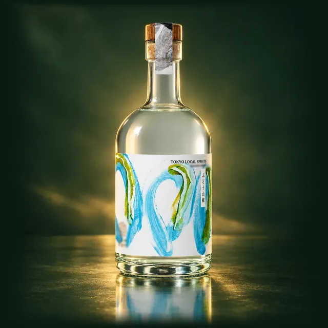 季節のジン ぶどう山椒のボトル（イメージ）