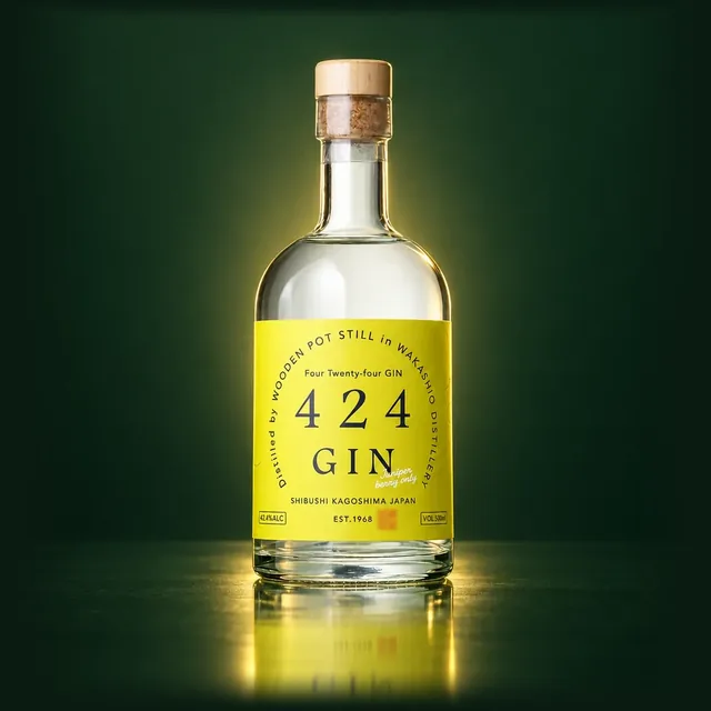 424GIN -Juniper berry only-のボトル（イメージ）
