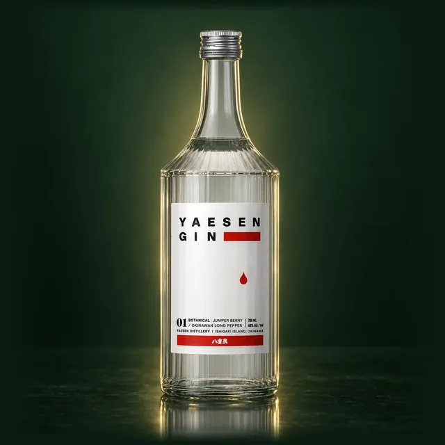 YAESEN GIN 01（八重泉ジン01）のボトル（イメージ）