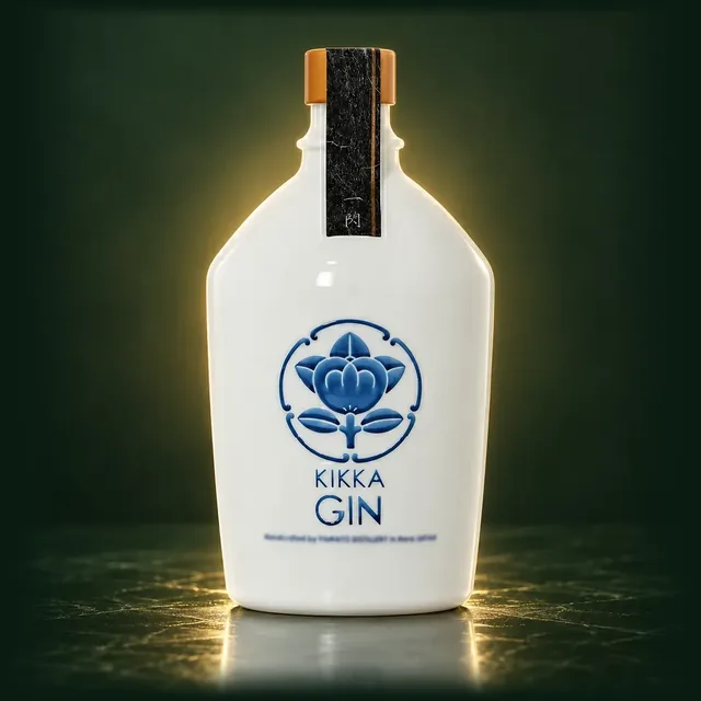 橘花 KIKKA GIN 一閃（いっせん）のボトル（イメージ）