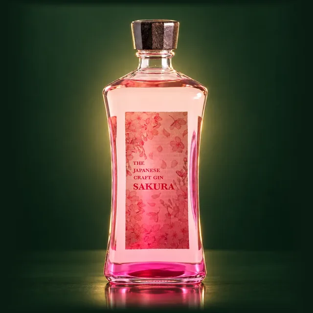 THE JAPANESE CRAFT GIN SAKURAのボトル（イメージ）